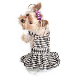 Dog Dresses Strap Design Autumn Winter Princess Sweater Dress For Dogs 6072019 Pet Clothing Supplies LJ201201