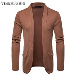 Cardigan Men Sweater New Spring Autumn Fashion Black Cardigan Coats Mens Brand Clothing Male Lapel Casual Knitwear for Men 201022