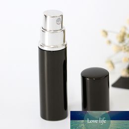 5ml Black Mini Refillable Perfume Bottles With Spray Scent Pump Cosmetic Containers Atomizer Bottle Aluminum bottles