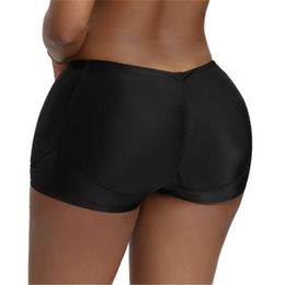 4pcs Enhancers Underwear Padded Booty Shapers Sexy Women Slimming Body Butt Booster Control Panties Removable Inserts 9847 LJ201209