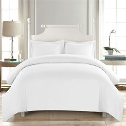 Denisroom White Bedding Set Double Bed Comforters Duvet Cover set Twins Queen Bed Set AD19# T200826