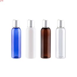150ml High Quality Empty Liquid Soap Bottles With Silver Luxury Disc Top Cap Cosmetic Lotion Massage Oil Containerhigh qualtit