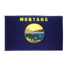 US America Montana State Flags 3'X5'ft 100D Polyester Outdoor Hot Sales High Quality With Two Brass Grommets