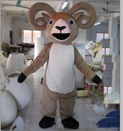 2019 Factory hot new big horn goat sheep mascot costume for adult to wear for sale