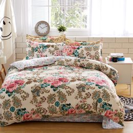 bedding sets cotton set Reactive Printing hot sale comforter bed set Queen full size 4 pcs Y200111
