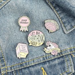 Creativity Enamel Pins Book Medal Skeleton Brain BroochUpscale High Quality Fashion Clothes Collar Backpack Badge Jewelry Gifts for friend