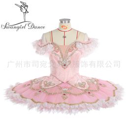 Pink Sleeping Beauty variation ballet Professional Ballet Stage Costumes Tutu Custom-Made competition YAGP performance Pancake Tutu BT2056