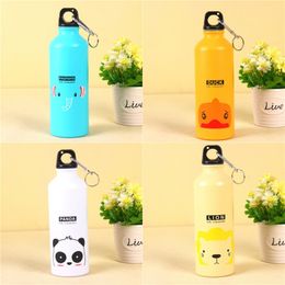 Aluminium Cartoon Water Bottles With Animals Button Lion Duck Cute Sports High Capacity Cup Drinkware Adult Children Mug Fashion 6 04ra M2