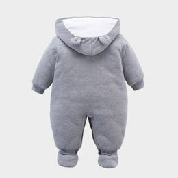 "Adorable Newborn Baby Totoro Romper - Japanese Anime Infant Cotton Hooded One-Piece - Warm Winter Bebe Outfit for Boys and Girls"
