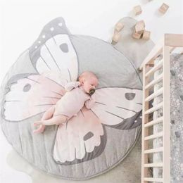 90cm Baby Play Mat Room Decor Kid Crawling Soft Carpet Toy for Children Rug Cotton Game Playmat Newborn Photography Accessories LJ201113