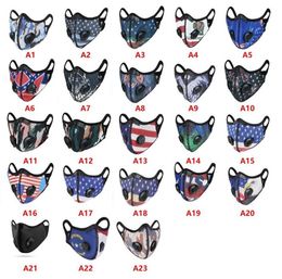 Cycling Face Mask Activated Carbon Philtre Breathable Outdoor Sports Masks Adult Windproof Dustproof Winter Warm Mask 39 Styles KKC4256
