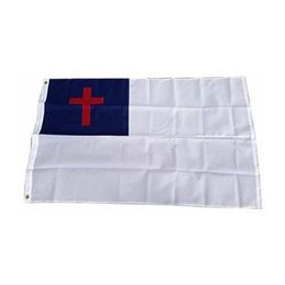 Christian Flags 3x5ft Home Decorations For Indoor Outdoor High Quality 100D Polyester With Two Brass Grommets