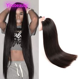 Brazilian Human Virgin Hair 4 Bundles Virgin Hair Natural Color Double Wefts Four Pieces/lot Straight Body Wave Long Inch 38inch 36inch 34"