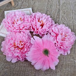 Artificial Peony Flower 20pcs Rose Wedding Bouquet Home Wall Garland Decoration Fake head peony flower wreath