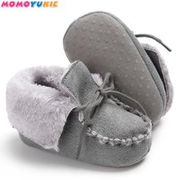 Winter Baby Shoes Boots Infants Warm Shoes Fur Wool Girls Baby Booties Sheepskin Genuine Leather Boy Baby Boots LJ201104