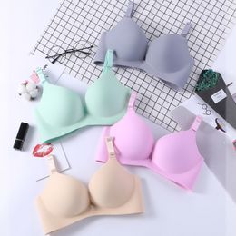 4pcs/lot Sexy Deep U Cup Bras For Women Push Up Lingerie Seamless Bra Wireless Bralette Plunge Intimates Female Underwear #F 201202