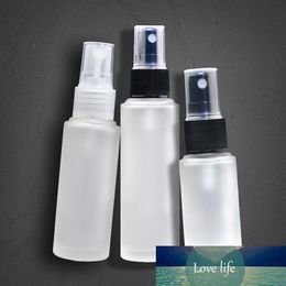 DHL Free 100pcs 20ml 30ml Frosted Empty Glass Perfume Spray Bottles Atomizer Refillable cosmetics bottle with wholesale