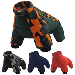 Clothes For Dogs Winter Thicken Warm Puppy Pet Dog Clothes Waterproof Dog Coat Jacket Chihuahua French Bulldog Jumpsuit Clothing LJ201130