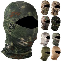 Unisex Camo Print Outdoor Camouflage Cycling Balaclava Neck Gaiter Cap Full Face Cover Motorcycle Bicycle Caps Mask & Masks