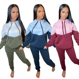 2024 Designer Fall winter Tracksuits Women Two 2 piece sets sportswear long sleeve hooded hoodie pants jogging suit casual clothing sweatshirts gym outfits 4304