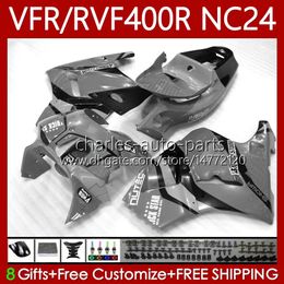 Bodywork Kit For HONDA RVF VFR 400 VFR400 R 400RR 1987-1988 Bodys 78No.164 VFR400R VFR400RR NC24 V4 87 88 Grey black RVF400R VFR 400R RVF400 R 1987 1988 MOTO Fairings