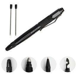 1PCS Tactical Pen Self Defence Tool For Survival Military Stylus Touch Pen Glass Breaker Ballpoint Pen Multi Tool 2 Refill Gifts 201111