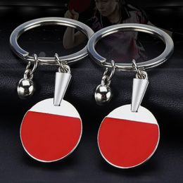Fashion Ping Pong Table Tennis Ball Keychain Pingpong Ball Keychains Key Chain Keyring