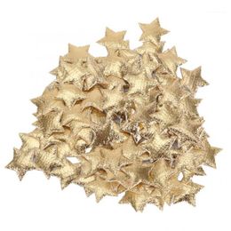Christmas Decorations Pendant 200 Pcs Five-Pointed Star Shiny Non-Woven Sponge Decorative Accessory DIY Tool Pendants1