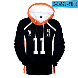 Personality Harajuku Hooded Sweatshirt Boys Haikyuu!! Fashion 3D Adult Kids Pullovers Casual Hoodies Sweatshirts High Quality 497