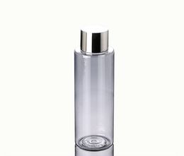 1000PCS/LOT-250ML Silver Plating Aluminium Cap Bottle,Plastic Makeup Lotion Sub-bottling,Empty Cosmetic Shampoo Container
