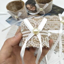 Lace Napkin Ring Wedding Napkin Holder Wedding Chair Buckle Burlap Wedding Banquet Party Table Decoration Fast Shipping