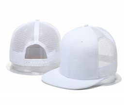 Hot Cool En blanco Sombrero de malla Hombres Mujeres Snapback Caps Gorra de béisbol