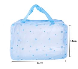 Fashionable design and Colour waterproof transparent bath bathroom finishing bag washing bag portable bath products storage bag T3I51530