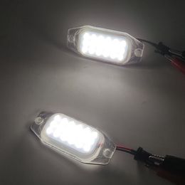 1 Set White LED License Plate Light Number Plate Lamp For Toyota Land Cruiser Prado 2010 2011 2012 2013 2014 2015 2016