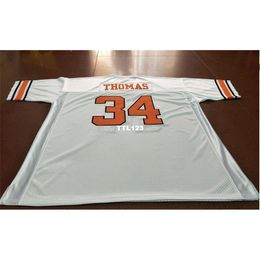 3740 Oklahoma State cowboyss #34 Thurman Thomas College Jersey Size S-4XL or custom any name or number jersey