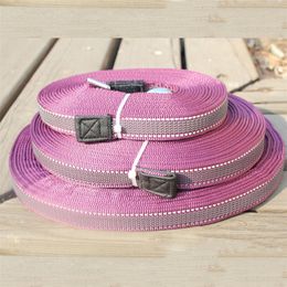 Non-slip Dog Training Leashes 5/10/15 Meters Long Pet Rope Reflective Nylon Leash Pet Products LJ201109