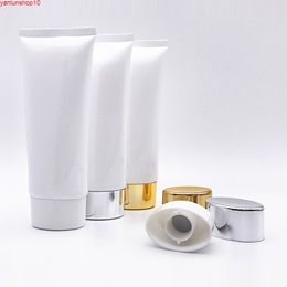 100g X 50 Empty White Cosmetic Lotion Cream Soft Tube Container,100ml Hand Packaging Bottles Flat Shampoo Pothigh quatiy