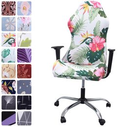 office chairs UK - Household Gaming Chair Cover Spandex Office Chair Cover Elastic Armchair Covers for Computer Chairs Slipcovers