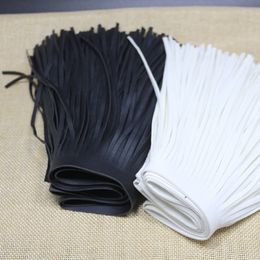 15CM Black white pu double sided fringe lace Garment accessories DIY craft lace accessories fringed