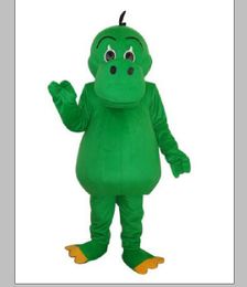 2019 Hot sale Green Dinosaur Mascot Costume Adult Halloween Birthday party cartoon Apparel