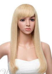 Brand new natural fashion model straight eldest girl light blonde sexy head wig