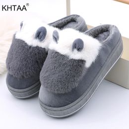 Winter Women Cute Slippers Warm Plush Ladies Shoes Sheep Girls Shoe Ladies Fashion Flat Platform Female Zapatillas de damas Y201026