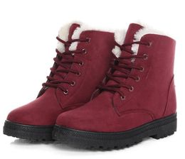 Caviglia per donna Scarpe invernali Stivali da neve femminili Botas Mujer Warm