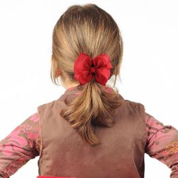 new 24 color 4 inch Baby Girl Grosgrain Ribbon Hair Bows With Clip Children Kids Women Hairpin Hairclip Headwear colors