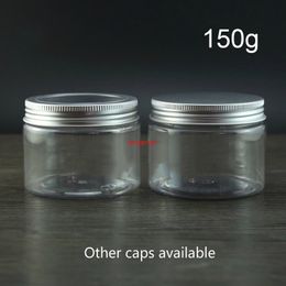 150g Clear Jar Empty Plastic Bottle Body Lotion Cream Coffee Tea Candy Spice Sugar Travel Container Transparent Free Shippingfree shipping i