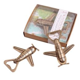 Metal Aeroplane Bottle Opener "Let the Adventure Begin" New Wedding Gift Favours Christmas Party Gift With Box