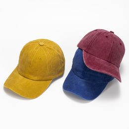 Retro - style washed sunscreen cap spring summer baseball caps