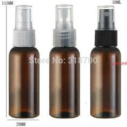 50 x 50ml Amber PET Perfume Bottle, 50cc Brown Mist Spray Fragrance Plastic Bottlefree shipping by