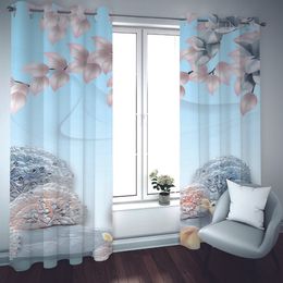 customize 3D stereoscopic curtain bedroom living room kitchen High-quality decoration window Creativity curtains for home window