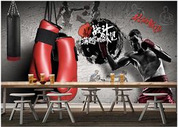 Custom Photo Wallpapers murals for walls 3d Gym mural sports boxing gym competition background painting wall papers for living room decor